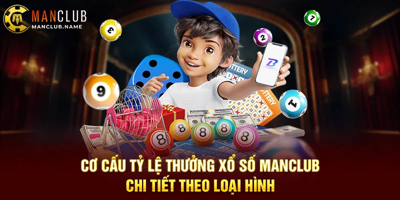 Cơ Cấu Tỷ Lệ Thưởng Xổ Số ManClub Chi Tiết Theo Loại Hình